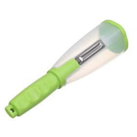 Multifunctional Storage Type Peeling Knife With Storage Tube Peeler Vegetable Fruit Peeling Supplies Household Supplies Kitchen Gadget