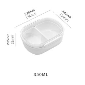 Microwaveable Lunch Box Divided Fruit Box Pupils Portable Lunch Box Fresh-keeping Box